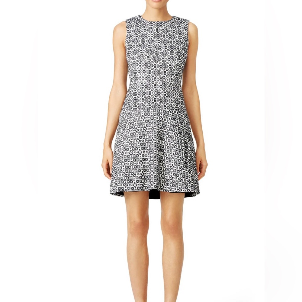 Tory Burch Navy and White Hourglass Mini Dress
